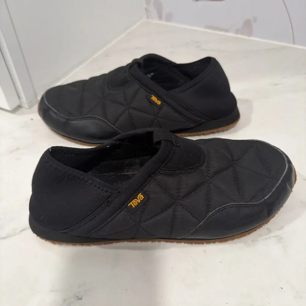 Teva Ember Moc Black Shoes Unisex Men 7 Women 9 EU 40